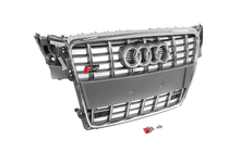 Audi A4 B8 2007–2015 RS-tyylinen etusäleikkö (2007-2011, harmaa kromilla) kuva 3