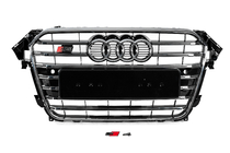 Audi A4 B8 2007–2015 Etusäleikkö S-style (2012-2015, musta kromilla) kuva 1