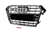 Audi A4 B8 2007–2015 Etusäleikkö S-style (2012-2015, musta kromilla) kuva 2