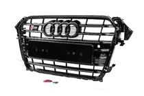 Audi A4 B8 2007–2015 Musta etusäleikkö S-style (2012-2015) kuva 3