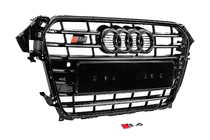 Audi A4 B8 2007–2015 Musta etusäleikkö S-style (2012-2015) kuva 2