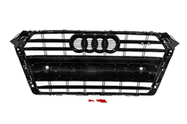 Audi A4 B9 2015–2024 Etusäleikkö S-style (2015-2019, kromi+musta) kuva 4