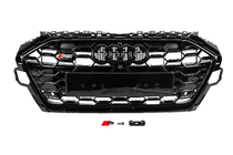 Audi A4 B9 2015–2024 S-style etusäleikkö (2019-2024, musta) kuva 1