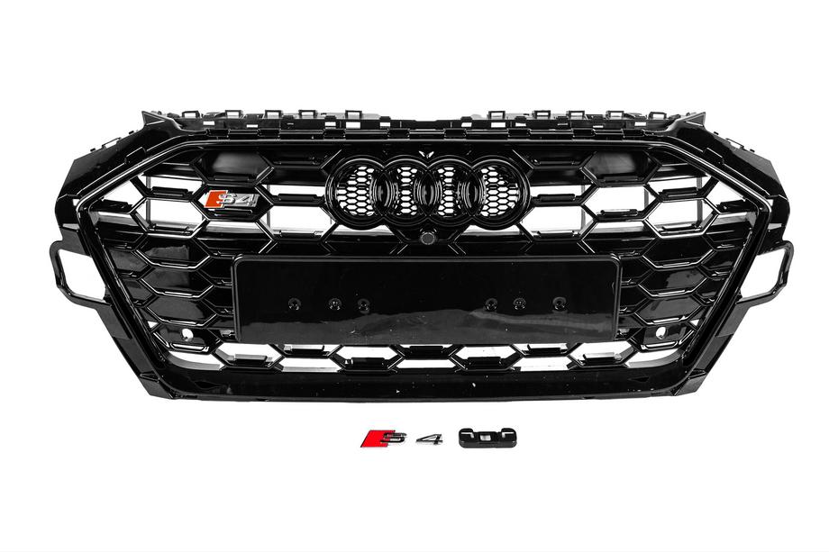 Audi A4 B9 2015–2024 S-style etusäleikkö (2019-2024, musta) Image