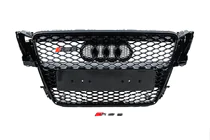 Audi A5 2007–2015 RS-tyylinen etusäleikkö (2007-2011, musta) kuva 1
