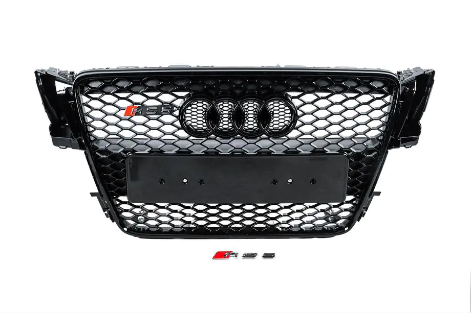 Audi A5 2007–2015 RS-tyylinen etusäleikkö (2007-2011, musta) Image