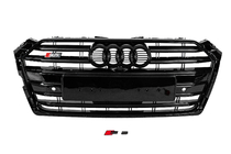 Audi A5 2016–2025 Etusäleikkö S-style (2016-2019, musta) kuva 2