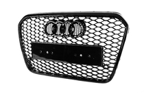 Audi A6 C7 2011–2017 Musta RS-tyylinen etusäleikkö (2011-2014) kuva 6