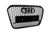 Audi A6 C7 2011–2017 Musta RS-tyylinen etusäleikkö (2011-2014) kuva 7