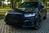 Audi Q7 2015–2026 RS-tyylinen etusäleikkö (2015-2019, musta) kuva 4
