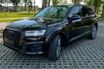 Audi Q7 2015–2026 RS-tyylinen etusäleikkö (2015-2019, musta) kuva 1