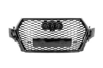 Audi Q7 2015–2026 RS-tyylinen etusäleikkö (2015-2019, musta) kuva 2