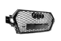 Audi Q7 2015–2026 RS-tyylinen etusäleikkö (2015-2019, musta) kuva 6