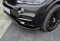 BMW X5 F15 2013–2018 Etupuskurin lip-spoileri DPT V-1 (M-Sport, kiiltävä musta) kuva 1