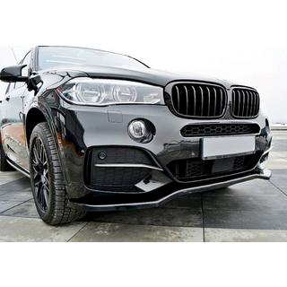 Etupuskurin lip-spoileri DPT V-1 (M-Sport, kiiltävä musta) BMW X5 F15 2013–2018 kuva 3