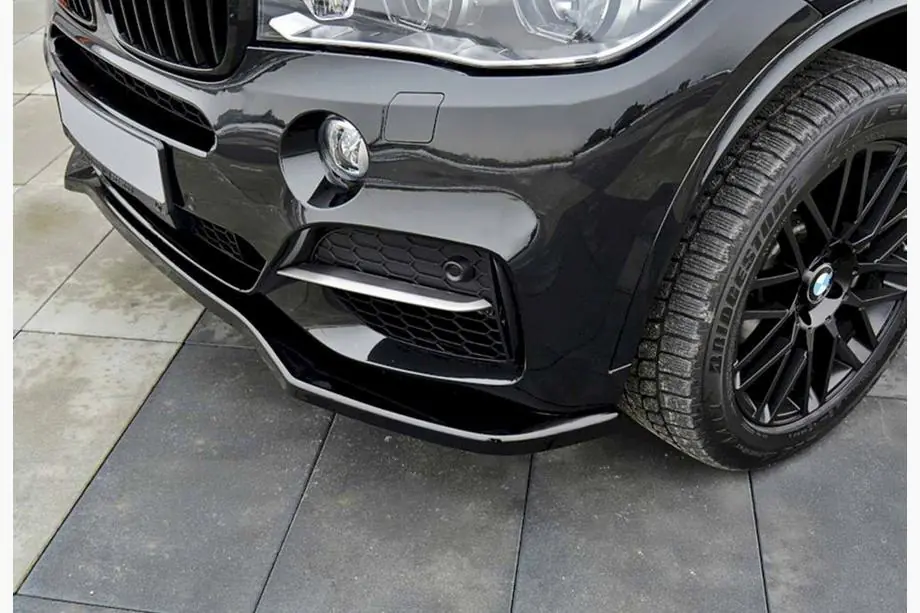 BMW X5 F15 2013–2018 Etupuskurin lip-spoileri DPT V-1 (M-Sport, kiiltävä musta) Image