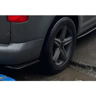 Flap takapuskurin flapsit DPT (ABS) (2 kpl) (kiiltävä musta) kuva 1