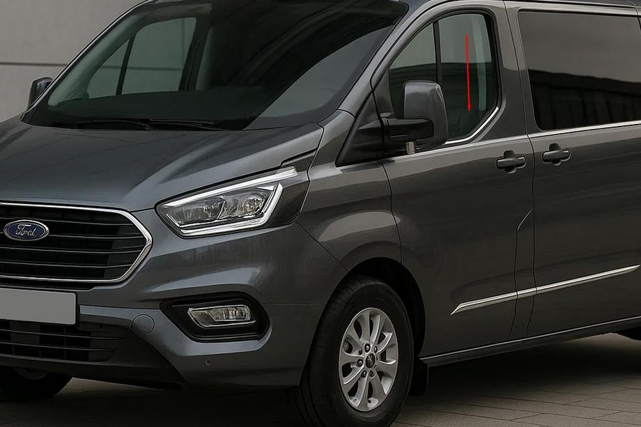 Ford Custom 2023– Ikkunan kehyslistat (2 kpl, ruostumaton teräs) Image