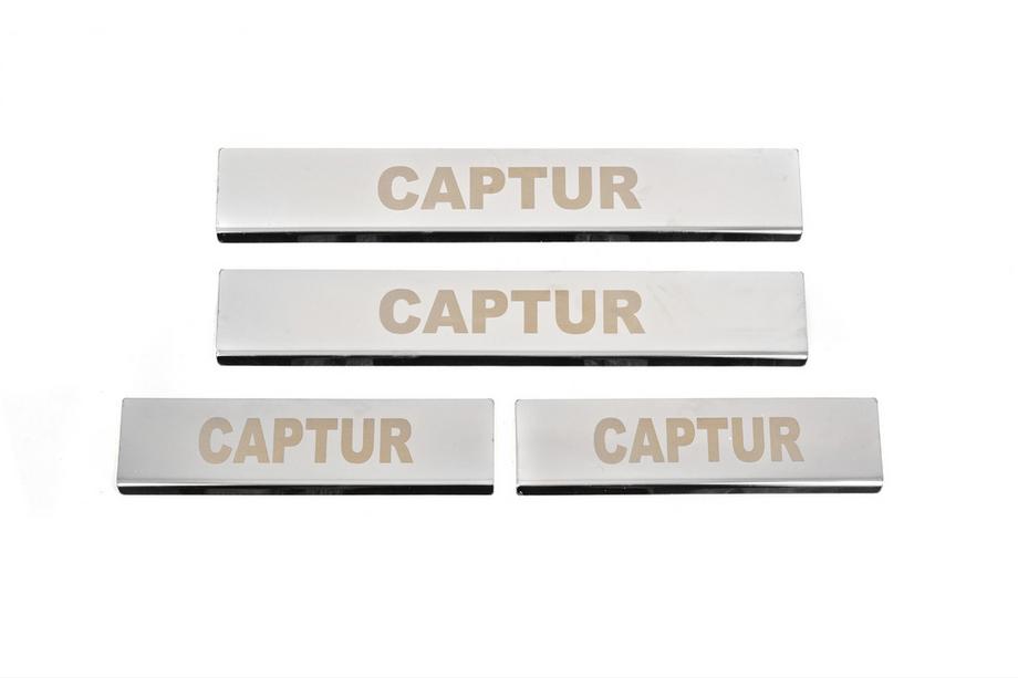 Renault Captur 2013–2019 Carmos-kynnyslistat (4 kpl, ruostumaton teräs) Kuva 1