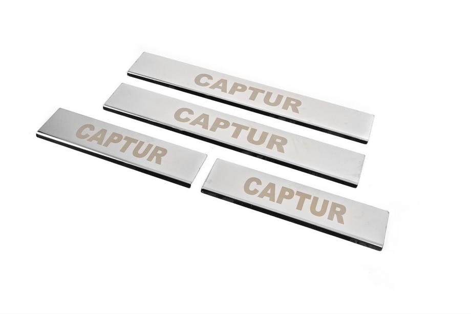 Renault Captur 2013–2019 Carmos-kynnyslistat (4 kpl, ruostumaton teräs) Kuva 2