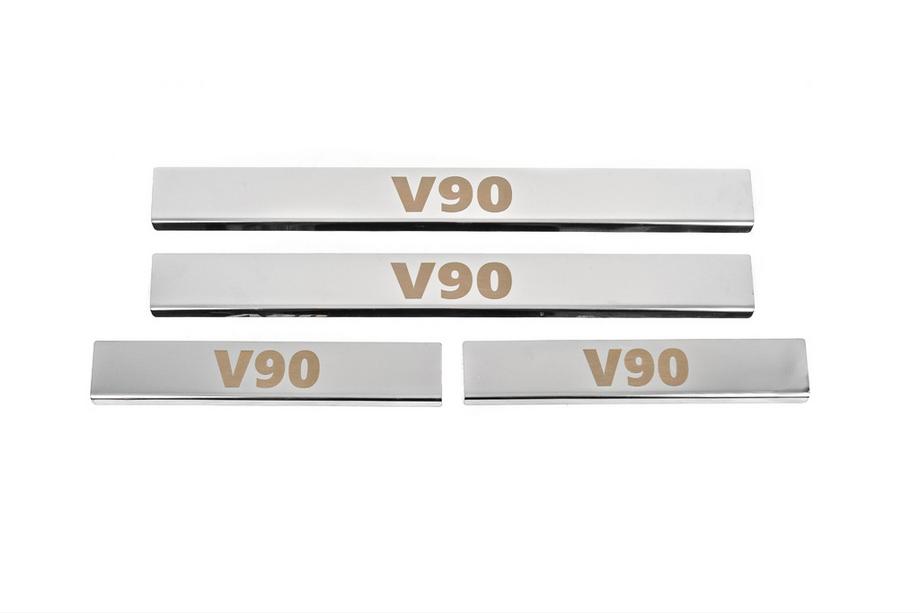 Volvo S90/V90 2016– Carmos-kynnyslistat (4 kpl, ruostumaton teräs) Kuva 1