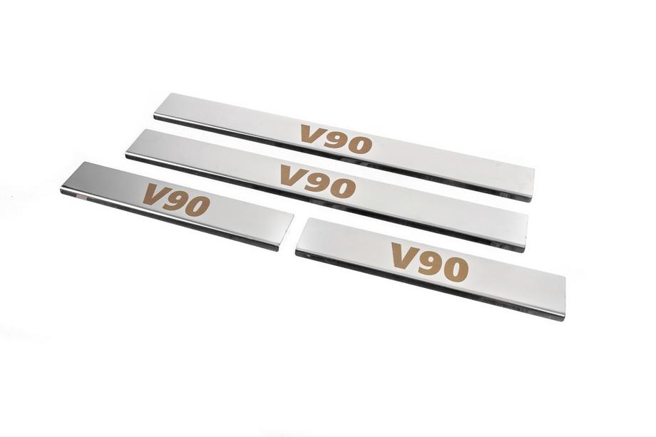 Volvo S90/V90 2016– Carmos-kynnyslistat (4 kpl, ruostumaton teräs) Kuva 2