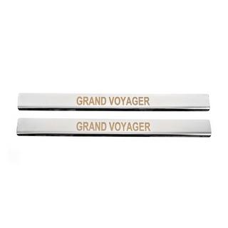 Kromatut kynnyslistat Carmos (2 kpl, ruostumatonta terästä) Chrysler Voyager 2008–2016 kuva 1