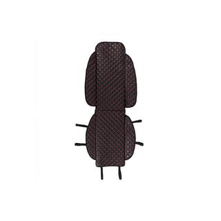 Istuinpäällinen ECO (1 kpl, musta punaisella tikkauksella) kuva 1