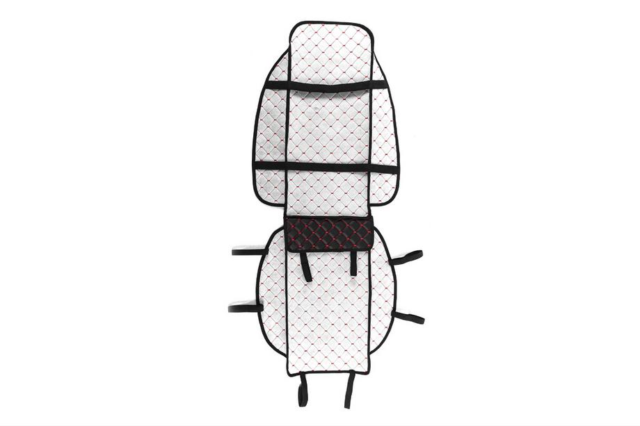 Istuinpäällinen ECO (1 kpl, musta punaisella tikkauksella) Kuva 4