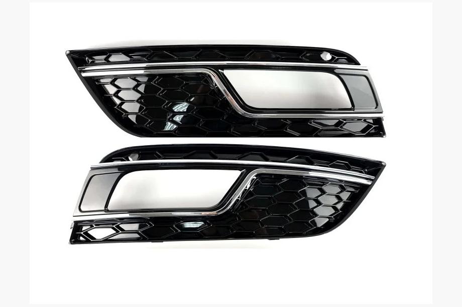 Audi A4 B8 2007–2015 Sumuvalon kehykset RS-Style (2012-2015, 2 kpl, musta) Kuva 2