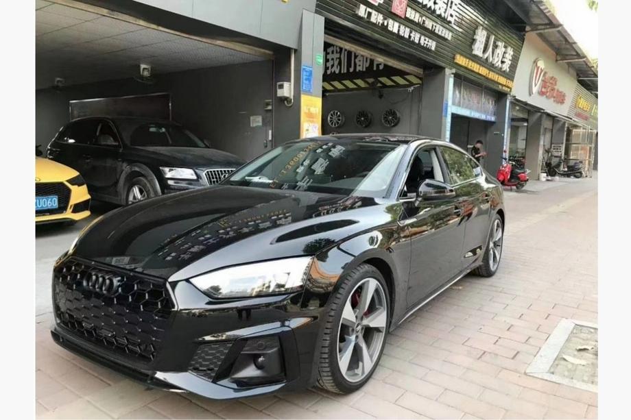 Audi A5 2016–2025 Sumuvalojen ritilät sumuvaloilla RS-Style (S-Line, 2020-2025, 2 kpl, Musta) Image
