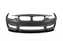 BMW 4-sarja F32/F33/F36 2012–2020 Etupuskurin lipa DPT Lip V-2 (M4:lle, kiiltävä musta) kuva 8