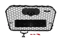 Audi A6 C7 2011–2017 Etuosan musta RS-tyylinen jäähdyttimen säleikkö (2014-2017) kuva 4