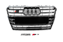 Audi A7 2010–2018 Etumaski S-Style (2010-2014, musta kromilla) kuva 1