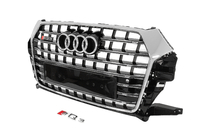 Audi Q3 2011–2019 Etu­säleikkö SQ-Style (2015-2019, musta kromilla) kuva 2