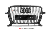 Audi Q5 2008–2017 Etusäleikkö RSQ-Style Quattro-tekstillä (2012-2017, musta) kuva 1