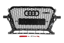 Audi Q5 2008–2017 Etusäleikkö RSQ-Style Quattro-tekstillä (2012-2017, musta) kuva 4