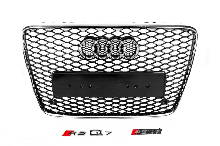 Audi Q7 2005–2015 Etusäleikkö RSQ-Style (musta kromilla) Image