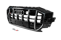 Audi Q8 2018– Etusäleikkö SQ-Style (2018-2023, musta kromilla) kuva 2