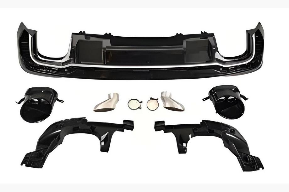 Audi A4 B9 2015–2024 Taka-diffuusori pakoputken päillä RS-Style V-1 (2019-2024) Image