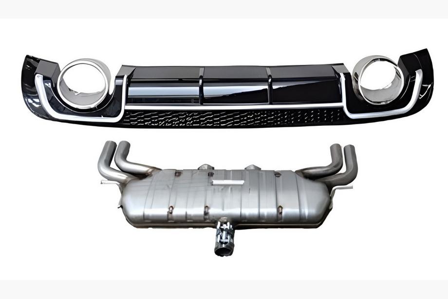 Audi A3 2012–2020 Takadiffuusori pakoputkenpäillä V-2 (S/S-Line, 2012-2020) Image