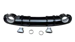 Audi A4 B9 2015–2024 Takadiffuusori S-Style (2015-2019, mattamusta) kuva 1