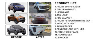 Ford Ranger 2011–2022 Korisarja (F150 Raptor 2023 -design) kuva 3