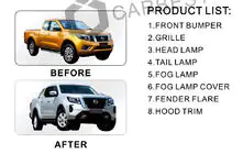 Nissan Navara/NP300 2016– Facelift-päivityssarja 2021-malliin (2015–2020) kuva 3