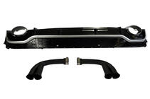 Audi Q7 2015–2026 Takadiffuusori pakoputkenpäillä QRS-Style (2020+, Harmaa/Musta, 2.0/3.0) kuva 1