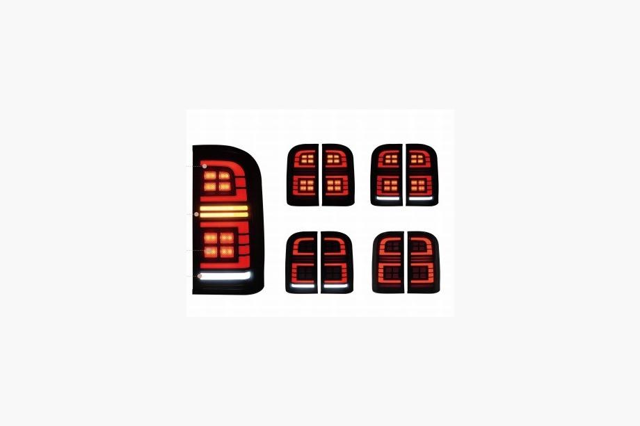 Nissan Patrol Y61 1997–2011 LED-takavalot Smoke Black (1999-2004, 2 kpl) Image