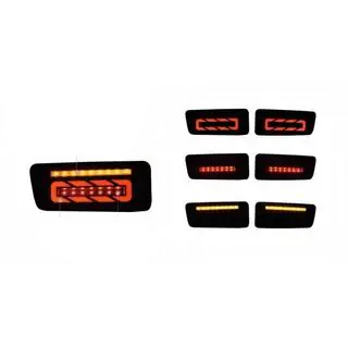 LED-takavalot Smoke Black (1999-2005, 2 kpl)