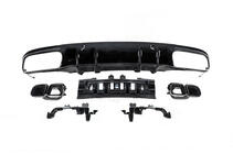 Mercedes C-class W205 2014–2021 Takal diffuusori putkenpäillä Black (Coupe AMG63 -design) kuva 2
