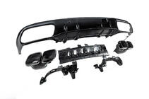 Mercedes C-class W205 2014–2021 Takal diffuusori putkenpäillä Black (Coupe AMG63 -design) kuva 5
