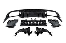 Mercedes C-class W205 2014–2021 Takal diffuusori putkenpäillä Black (Coupe AMG63 -design) kuva 6